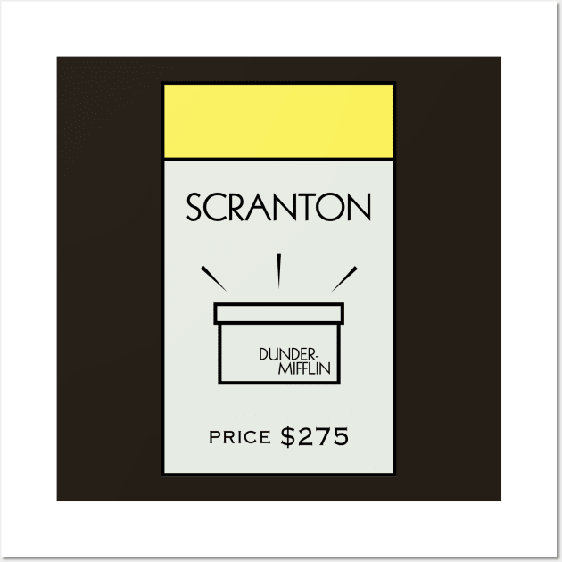 Scranton Property Card Wall Art by huckblade